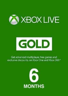 XBOX LIVE: Gold 6 месяцев
