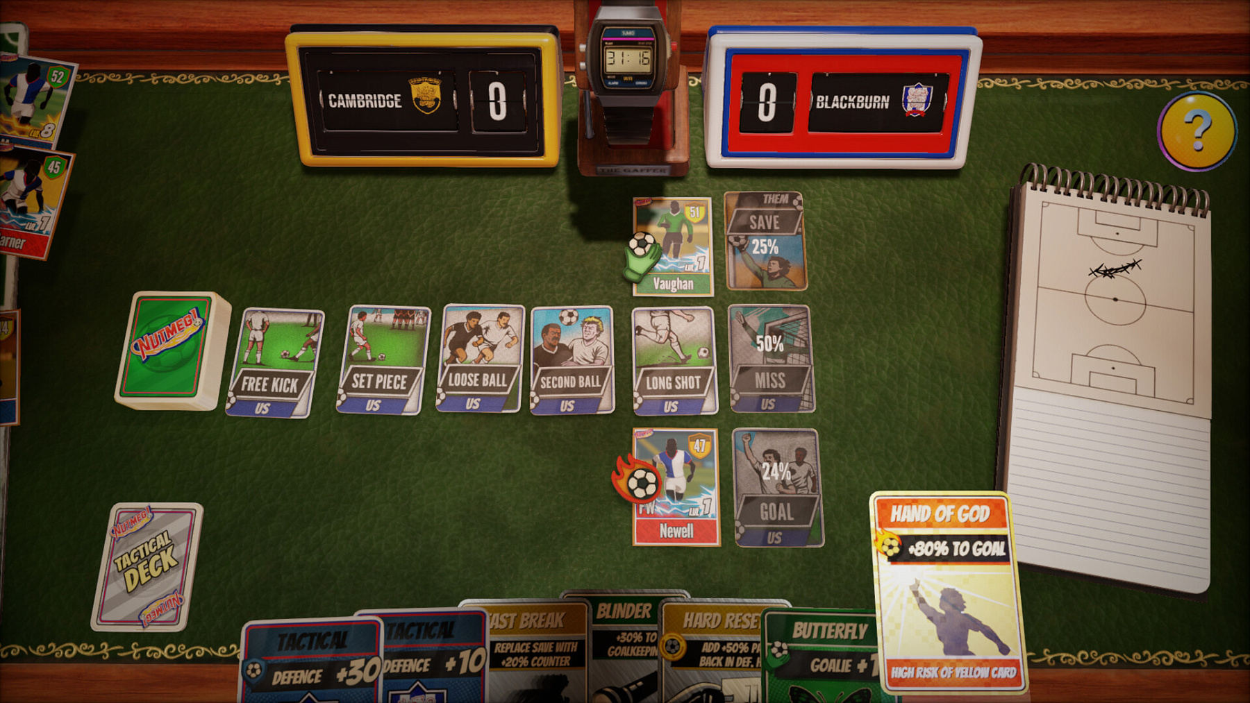 NUTMEG! A Nostalgic Deckbuilding Football Manager